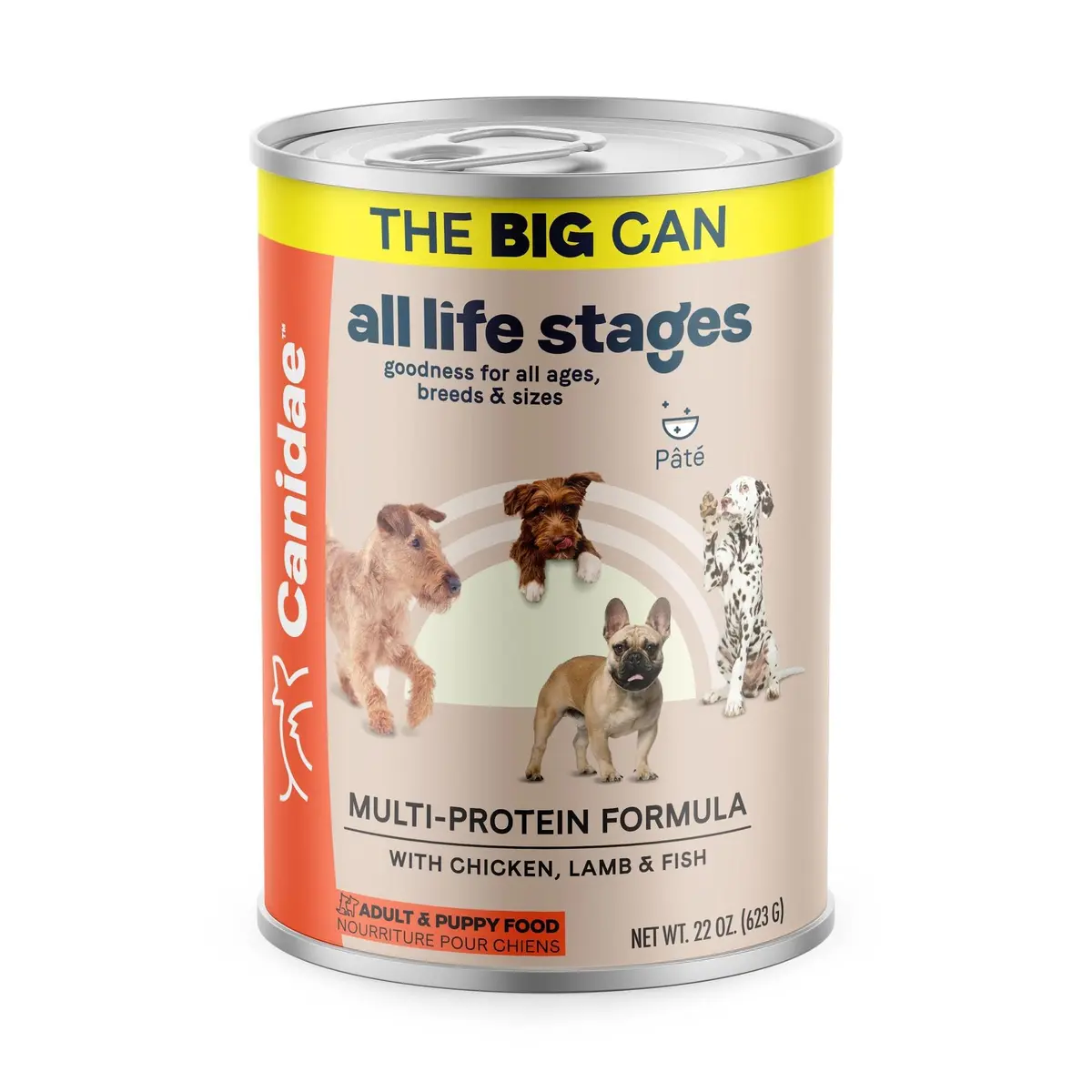 CANIDAE All Life Stages Wet Dog Food, Multi-Protein, 22 oz | Suitable for Puppies & Seniors - main product image