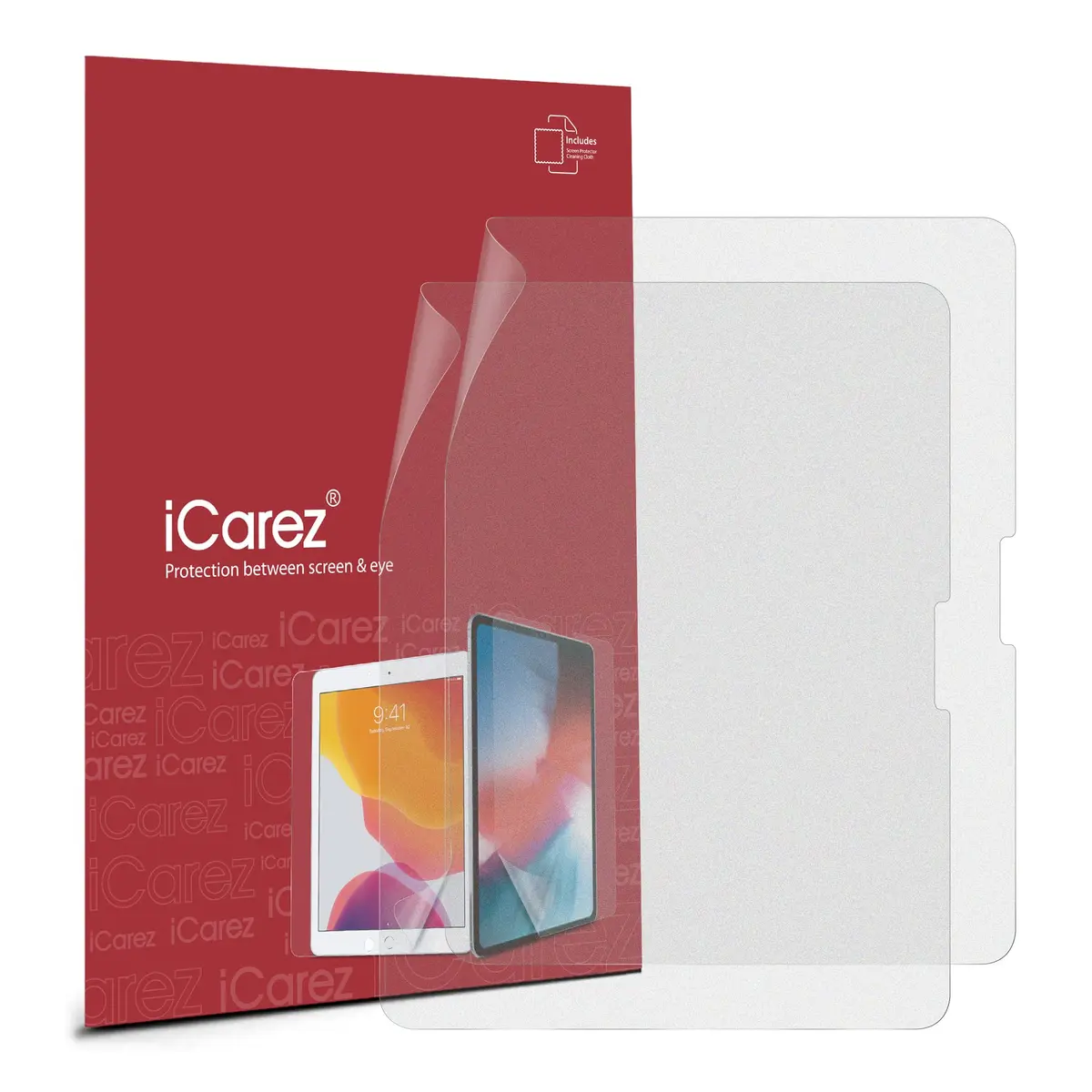 iCarez Matte Screen Protector for iPad Pro 13" (M4 2024/M5 2025) & iPad Air 13" (M2 2024/M3 2025) - Anti-Glare, Fingerprint Resistant, Apple Pencil Compatible 2-Pack - view 2