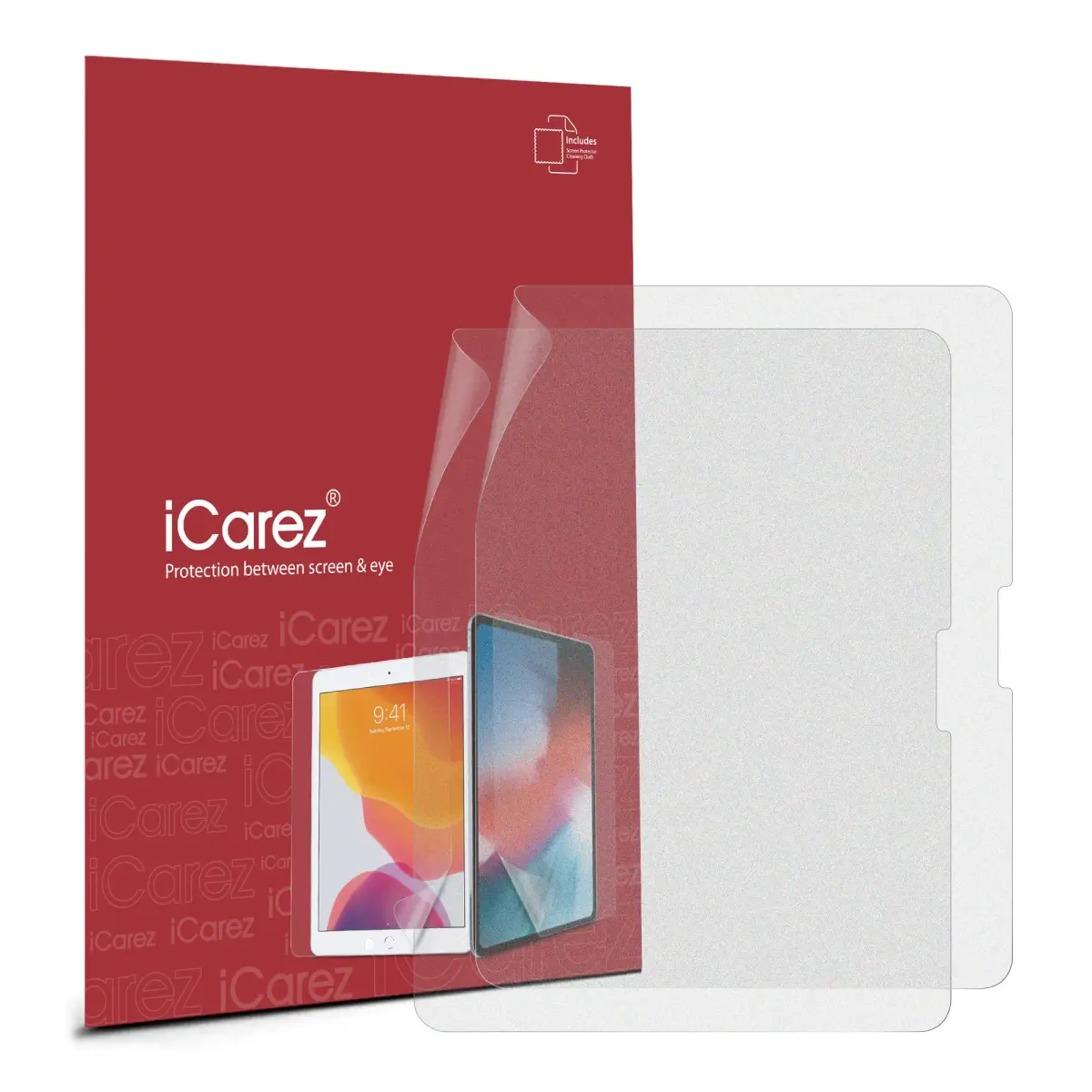 iCarez Matte Screen Protector for iPad Pro 11 inch (M4 2024/M5 2025) 2-Pack | Anti-Glare, Bubble-Free, Apple Pencil Compatible - view 2