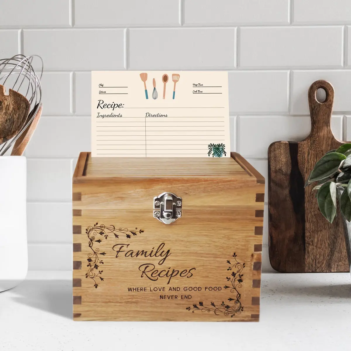 YOJO Recipe Cards,50 Count 4x6 | Minimalist Cardstock for Kitchen & Gifts - view 5