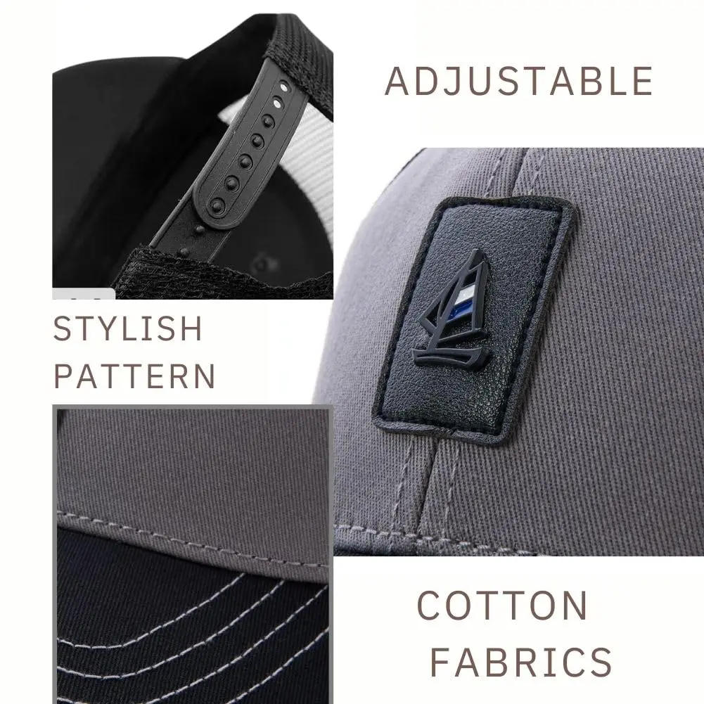 FASHIXD Big Head Oversize Mesh Baseball Cap for Men | XXL Sun Hat with Adjustable Buckle - view 5
