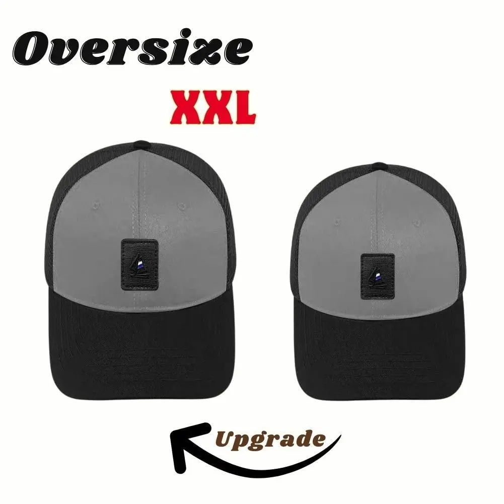FASHIXD Big Head Oversize Mesh Baseball Cap for Men | XXL Sun Hat with Adjustable Buckle - view 2