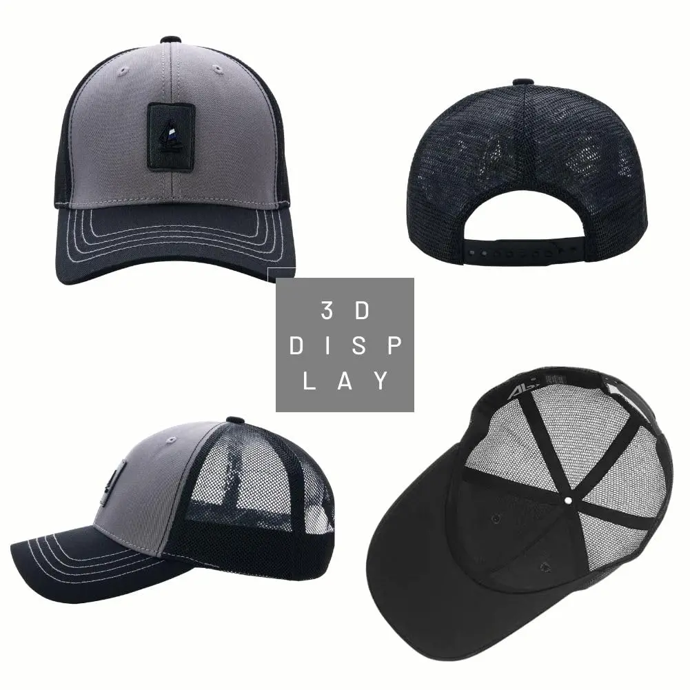FASHIXD Big Head Oversize Mesh Baseball Cap for Men | XXL Sun Hat with Adjustable Buckle - view 3