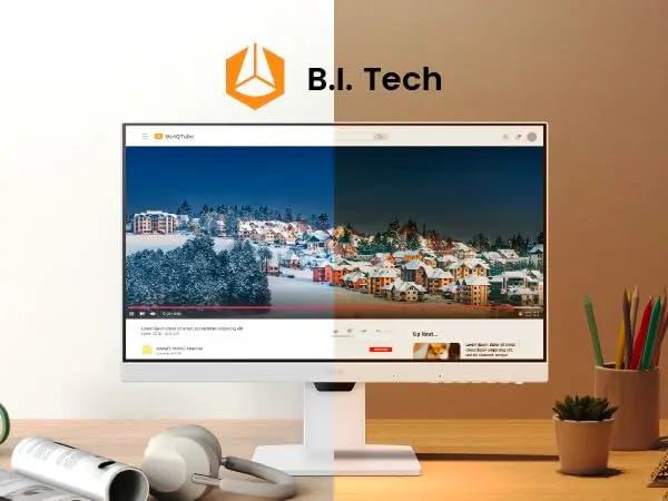 BenQ GW2486TC Office USB hub Monitor 24" 1080p | Eye-Care IPS | Height Adjustable | White - view 11