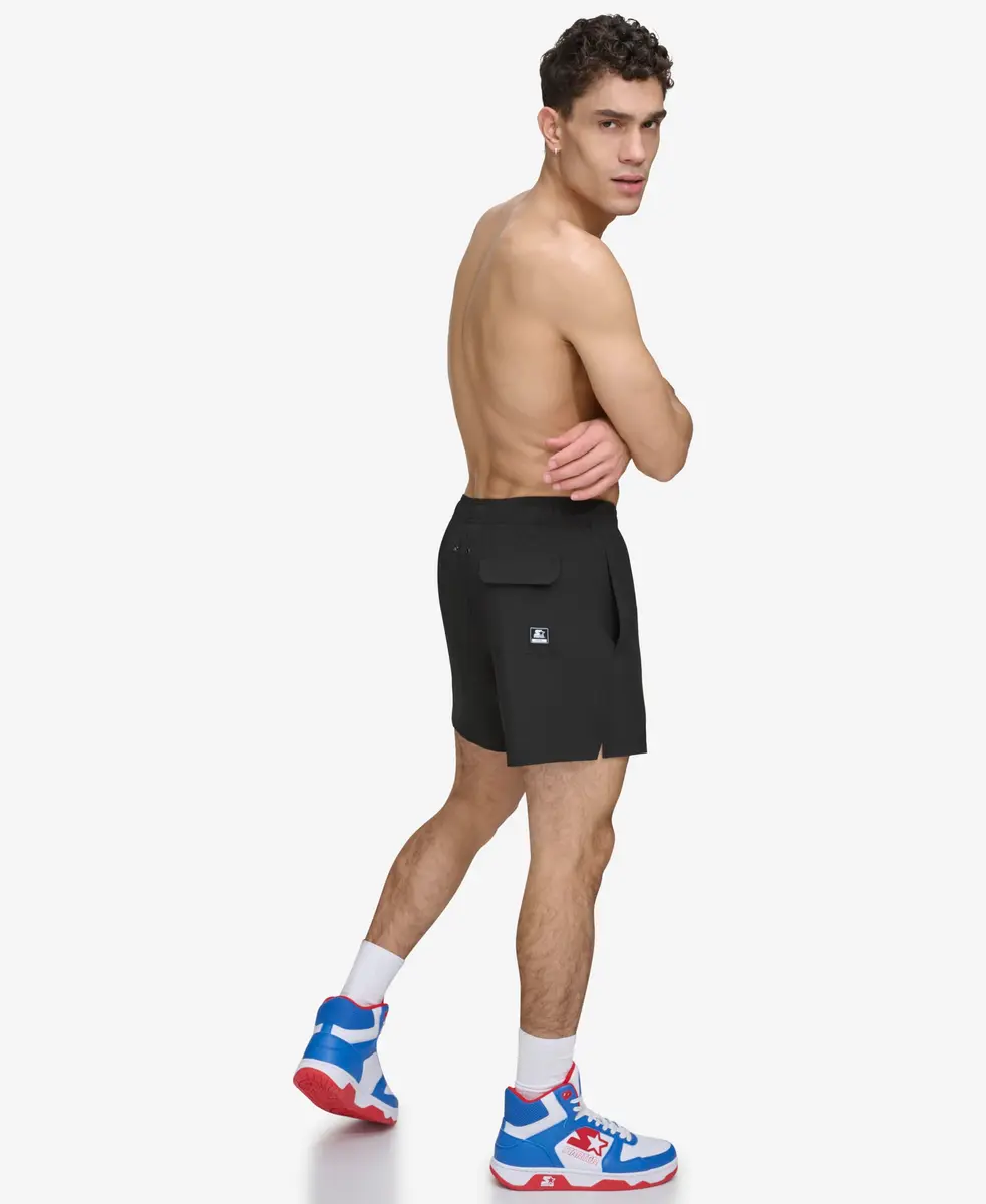 STARTER Men's Swim Trunk Black | UPF 40+ Quick Dry Stretch Volley - view 3