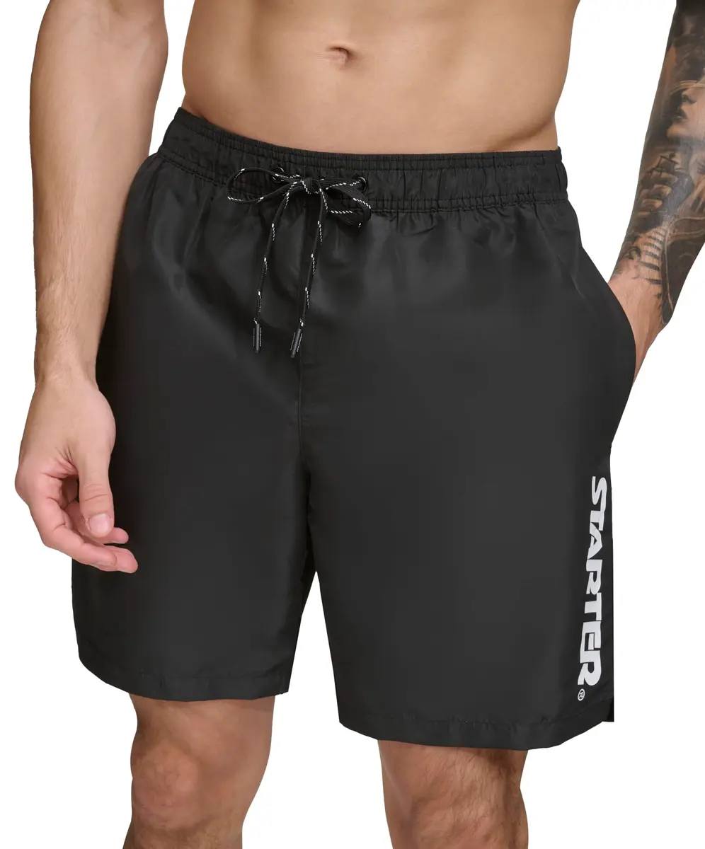 STARTER Men's Swim Trunk Black Large | UPF 40+ Quick Dry & Lightweight - main product image
