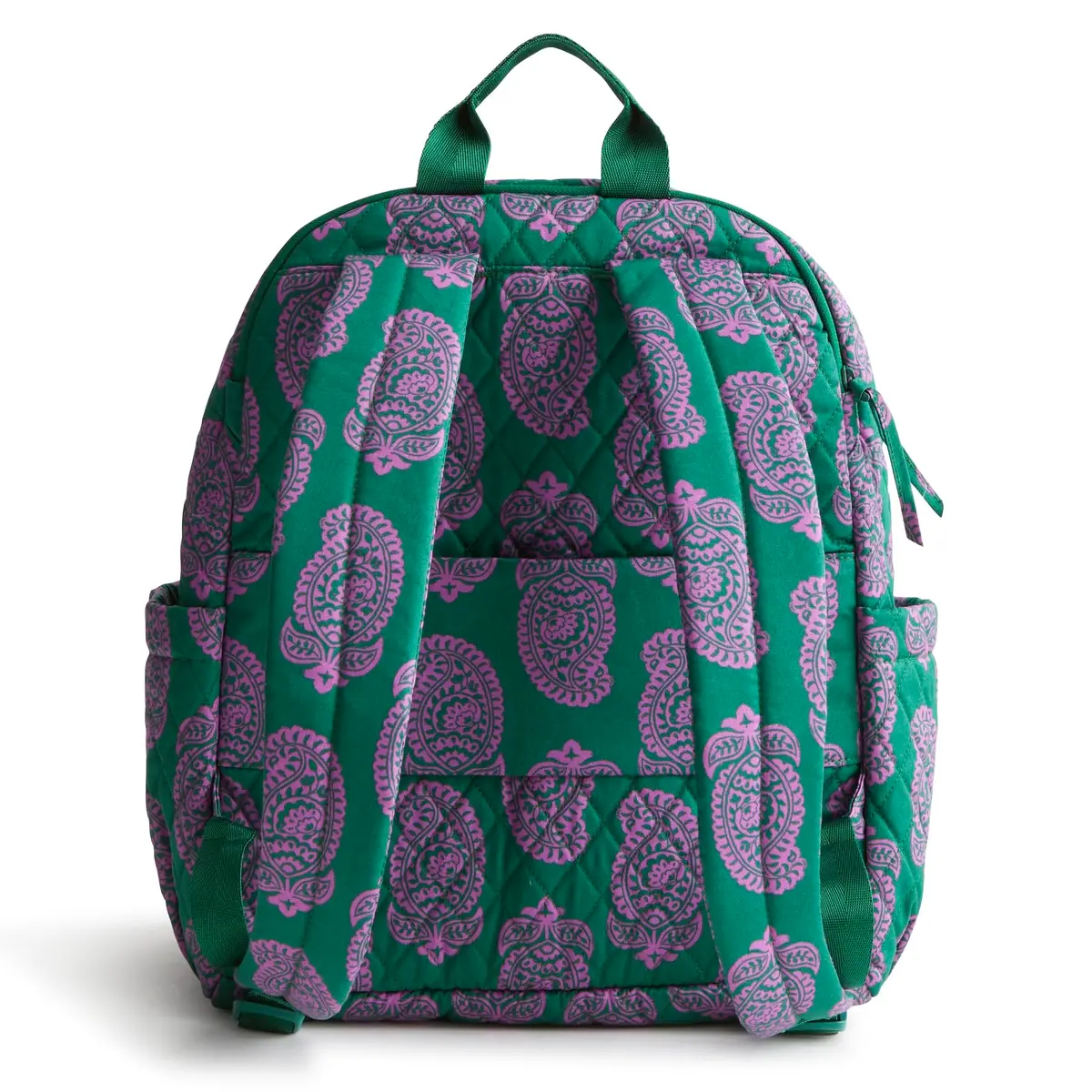 Vera Bradley Bancroft Backpack - Premium Cotton, Paisley Green Jacket | Spacious, Water-Resistant, 15" Laptop - view 6
