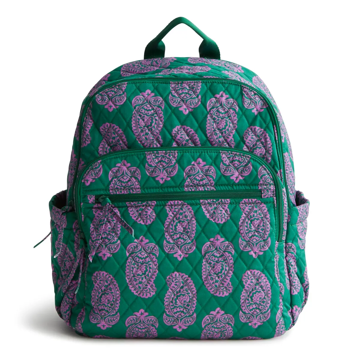 Vera Bradley Bancroft Backpack - Premium Cotton, Paisley Green Jacket | Spacious, Water-Resistant, 15" Laptop - view 7