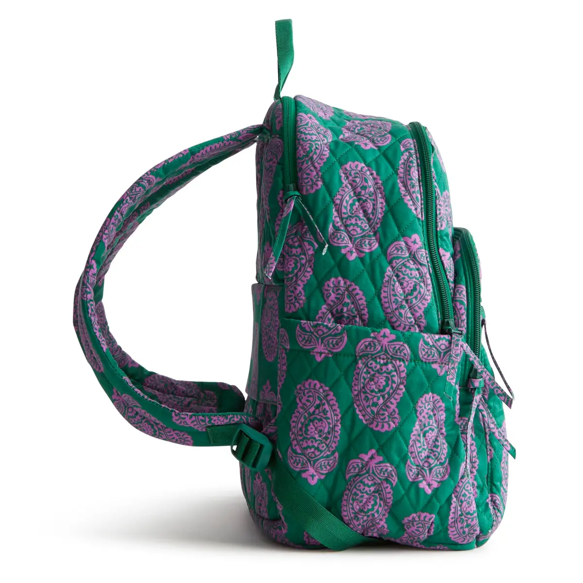 Vera Bradley Bancroft Backpack - Premium Cotton, Paisley Green Jacket | Spacious, Water-Resistant, 15" Laptop - view 8