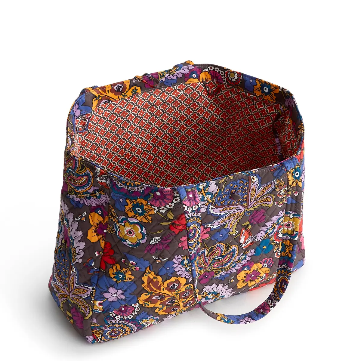 Vera Bradley Premium Cotton Hathaway Tote | Colorful Floral Design, One Size - view 5