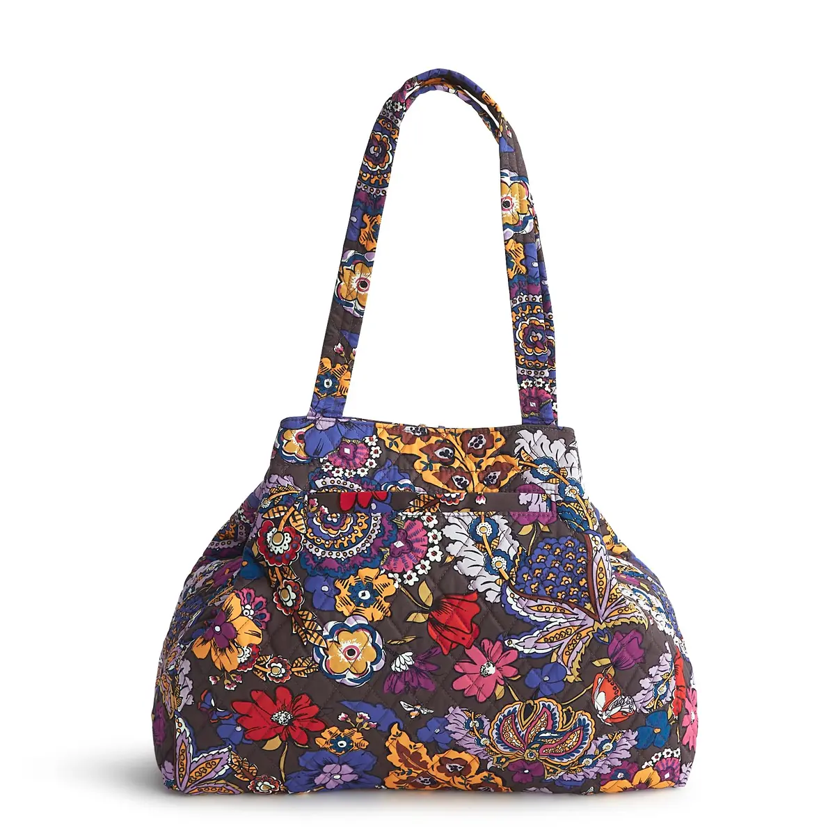 Vera Bradley Premium Cotton Hathaway Tote | Colorful Floral Design, One Size - view 7