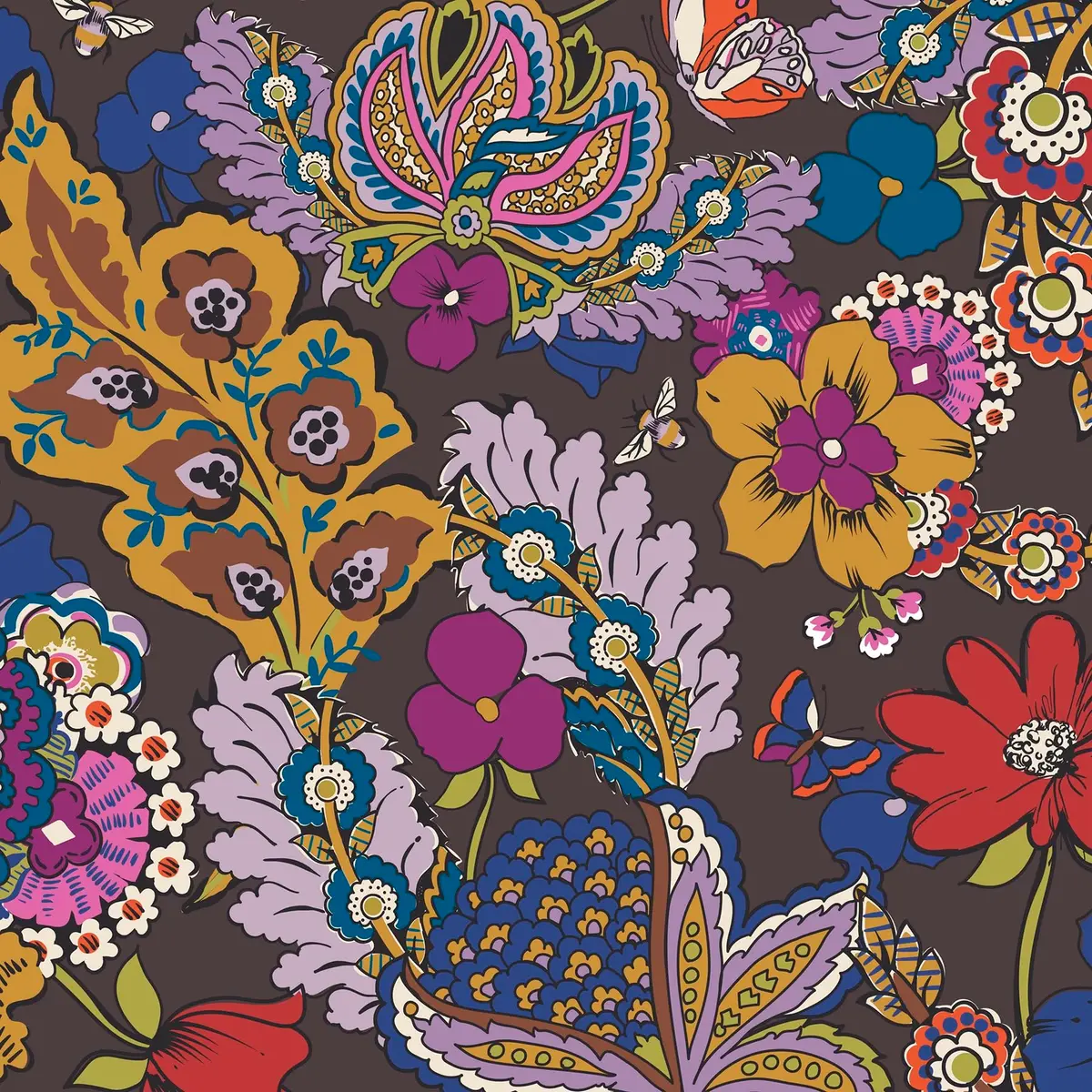 Vera Bradley Premium Cotton Hathaway Tote | Colorful Floral Design, One Size - view 9