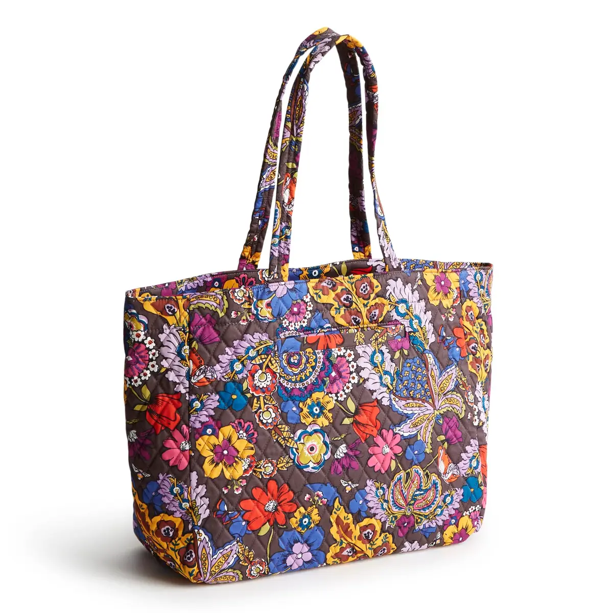 Vera Bradley Premium Cotton Hathaway Tote | Colorful Floral Design, One Size - view 3