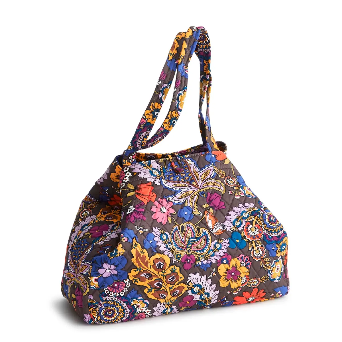 Vera Bradley Premium Cotton Hathaway Tote | Colorful Floral Design, One Size - view 4