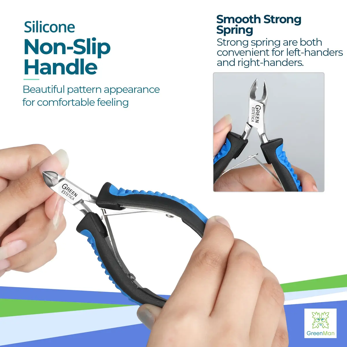 GREEN ESTETICA Stainless Steel Cuticle Nipper 4.5 inch | Precision Nail Tool for Pain-Free Cuticle Care - view 5