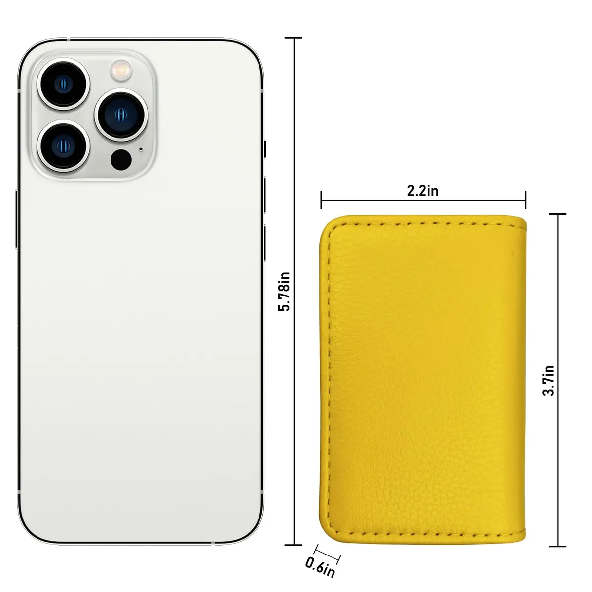 AI-DEE RFID Blocking Wallet Minimalist Leather Card Holder 9.4cm (3.7in) | Protects Cards from Digital Theft - view 5