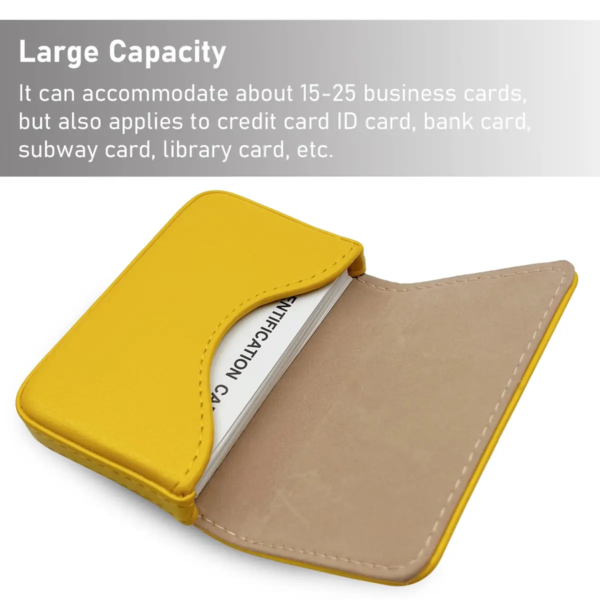 AI-DEE RFID Blocking Wallet Minimalist Leather Card Holder 9.4cm (3.7in) | Protects Cards from Digital Theft - view 6