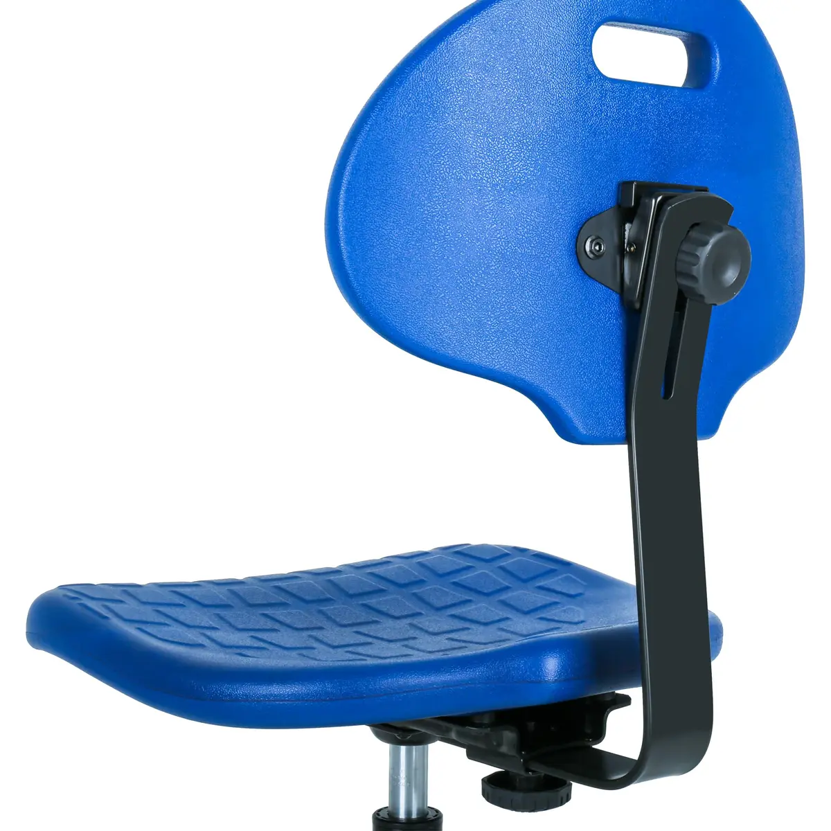 TAKE UR SEAT® Deluxe Polyurethane Lab Stool Chair, 5" Adjustable, Blue (Glide) | Industrial & Scientific Lab Seat - view 4