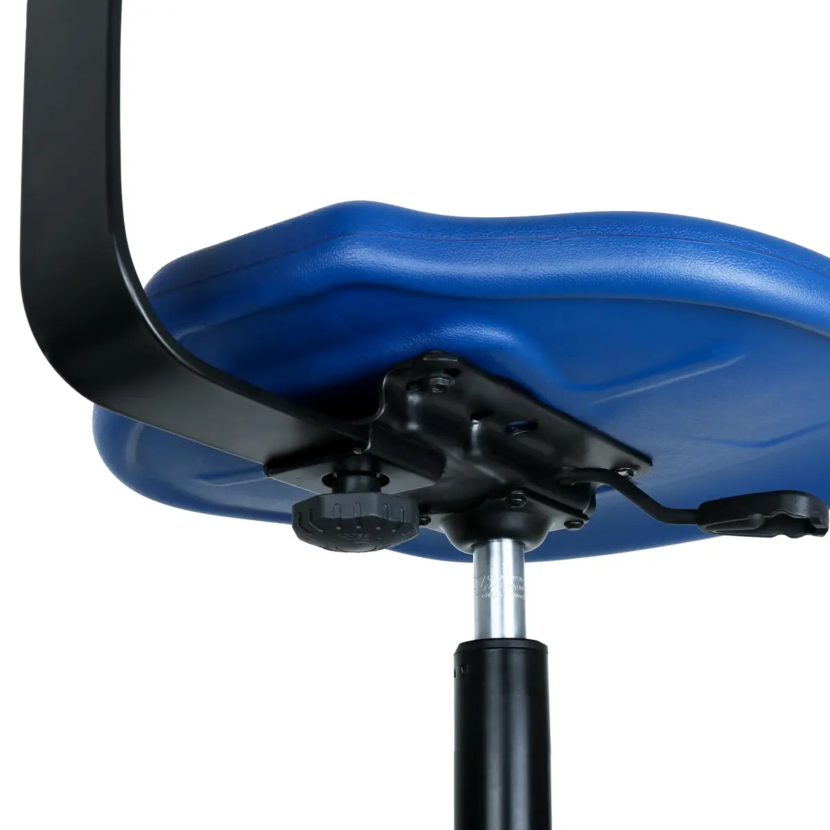 TAKE UR SEAT® Deluxe Polyurethane Lab Stool Chair, 5" Adjustable, Table Height, Blue - view 7