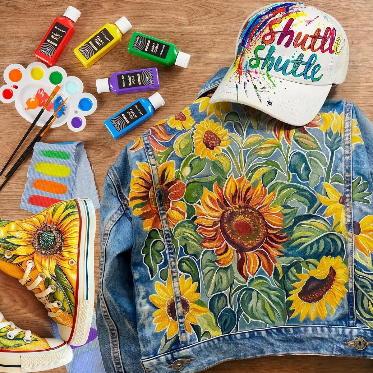 Shuttle Art Fabric Paint 24 Colors | Permanent & Washable Textile Paint for DIY Crafts - view 7