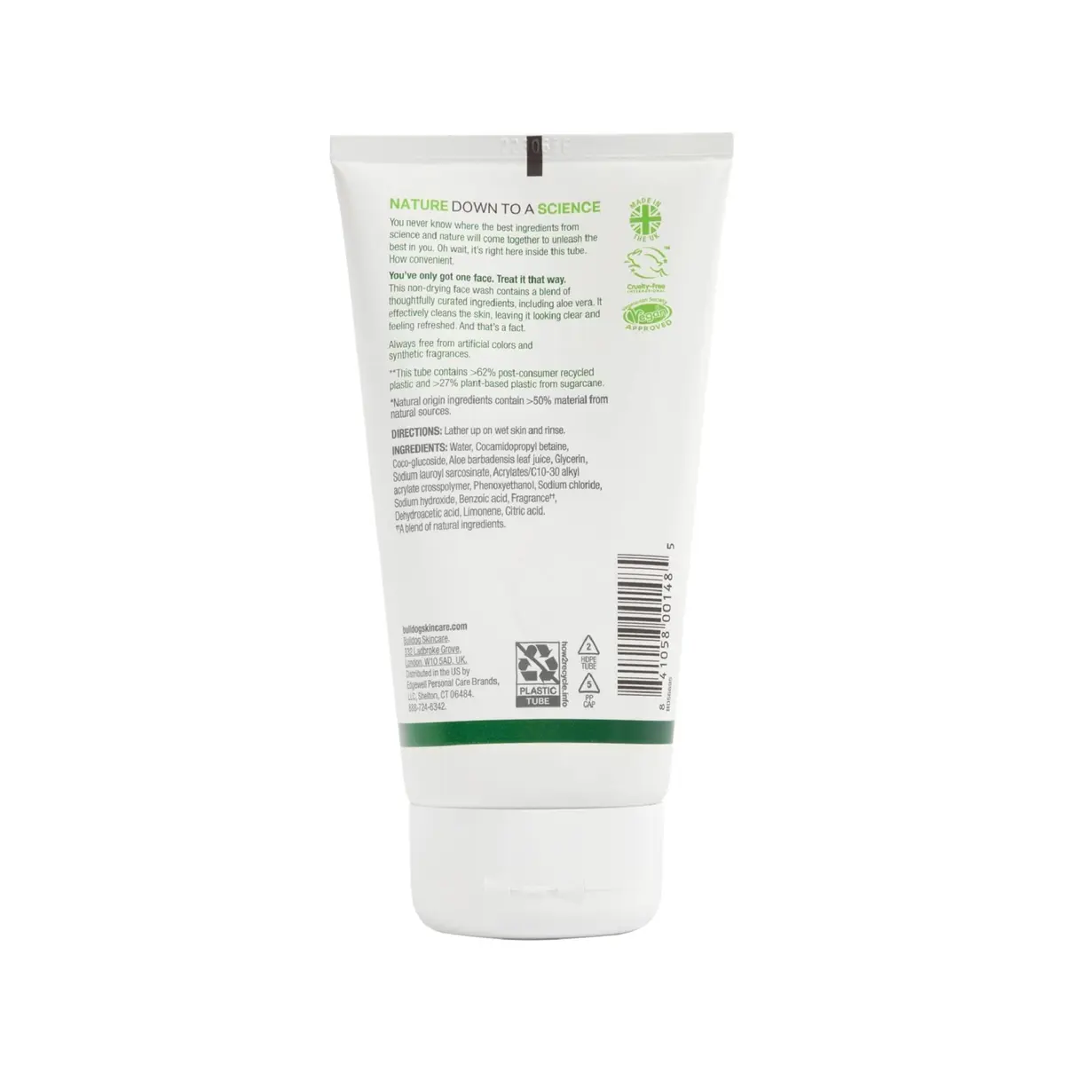 Bulldog Skincare Original Face Scrub & Wash Bundle 4.2oz & 5oz | Natural Men's Skin Care - view 7