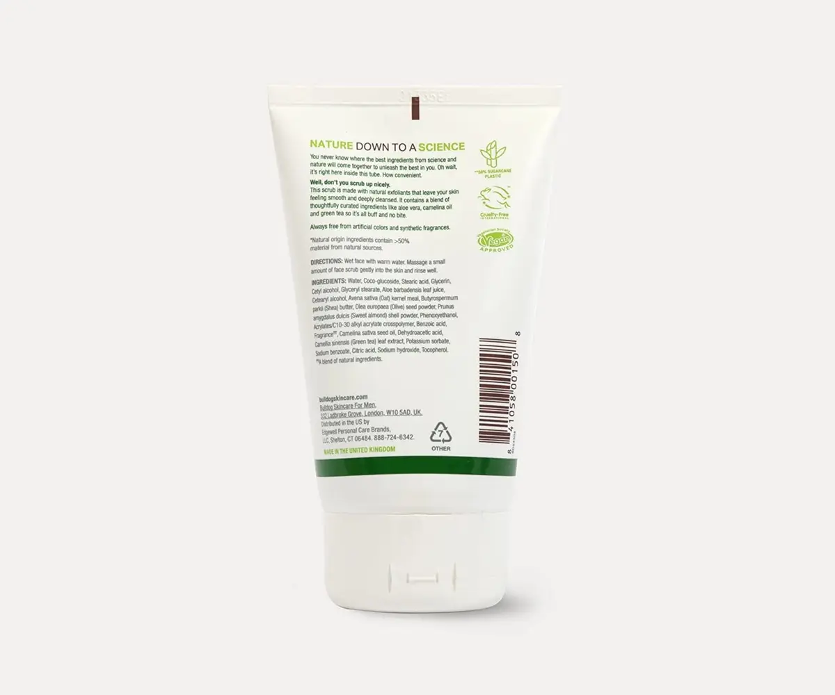 Bulldog Skincare Original Face Scrub & Wash Bundle 4.2oz & 5oz | Natural Men's Skin Care - view 4