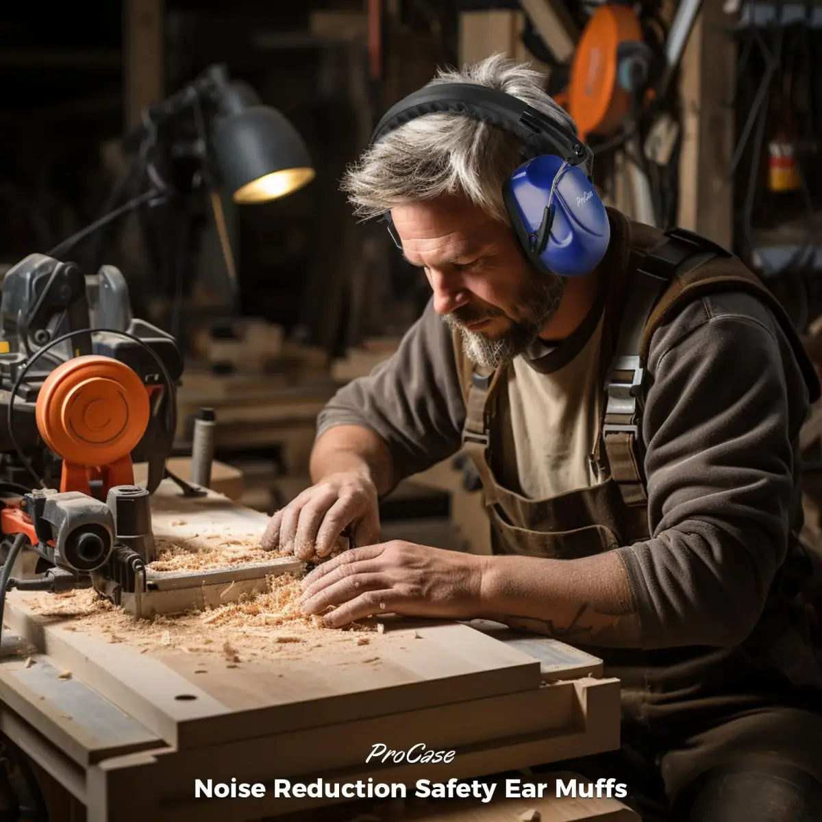 ProCase Navy NRR 28dB Passive Noise Reduction Earmuffs (2-Pack) | ANSI S3.19 Certified for Shooting, Construction, Study - view 8