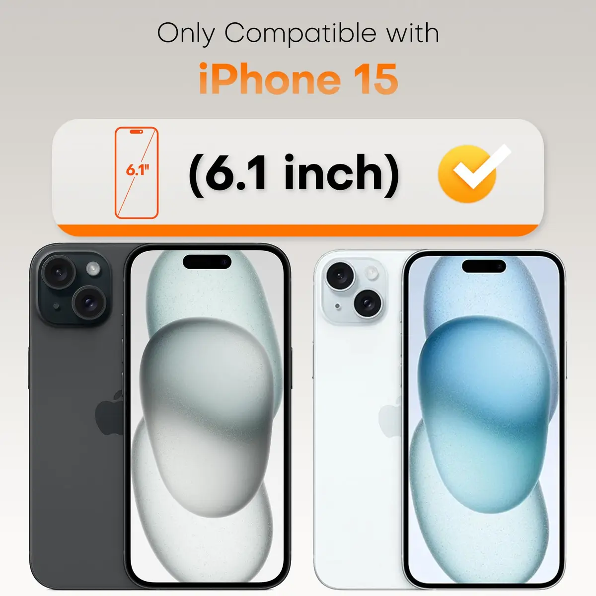 TOCOL iPhone 15 Screen Protector 6.1" | Easy Auto Installation & Impact Protection - view 8