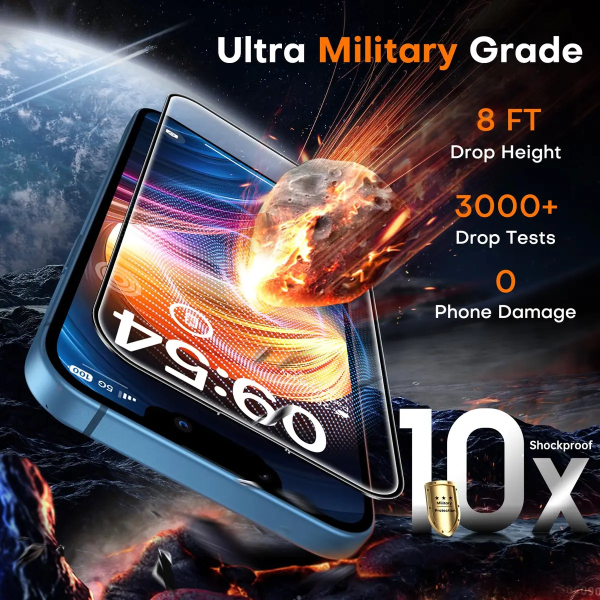 TOCOL iPhone 13 Screen Protector 6.1" | Easy Auto Installation & Impact Protection - view 2