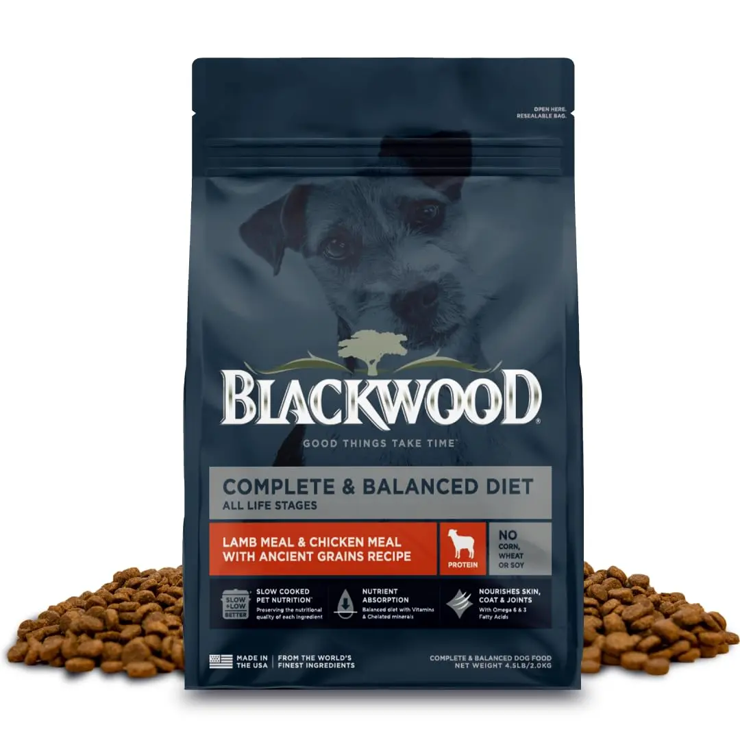 Blackwood Complete Premium Dry Dog Food, Lamb Meal & Brown Rice | Supports Digestion & Coat (120 chars) - main product image