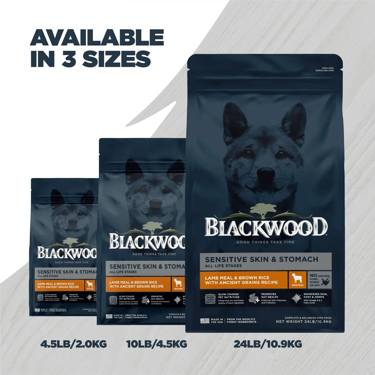 Blackwood Sensitive Premium Dry Dog Food, Lamb Meal & Brown Rice, 4.55kg (10 lb) | Supports Skin & Digestion - view 9