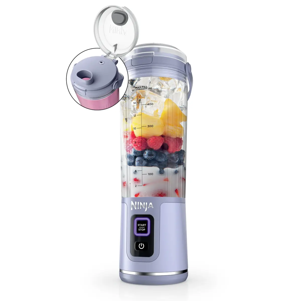 Ninja Portable Blender 18oz | Cordless, Rechargeable, Lavender | High-Speed Power for Smoothies - main product image