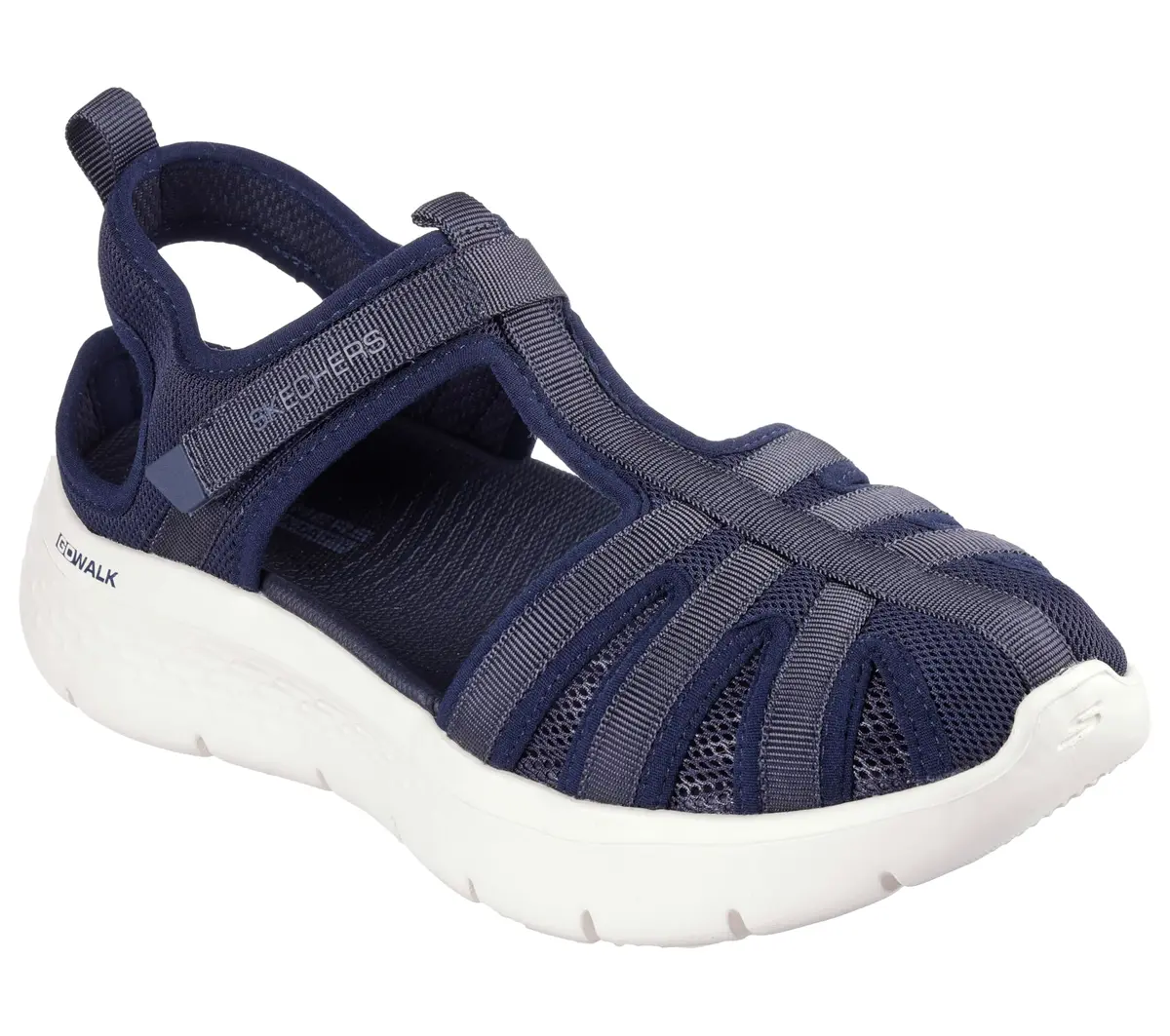 Skechers Women's On-The-Go GO Walk Flex Sandal - Jill, Navy, 7 | Vegan, Lightweight, Supportive - main product image