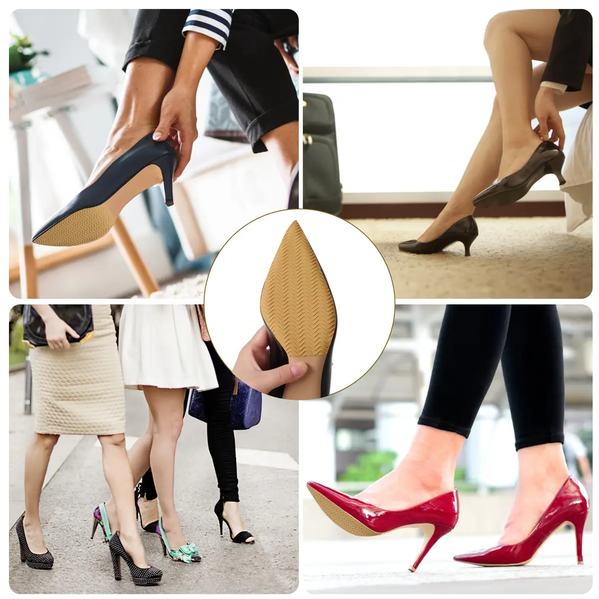 Ashoesert Non Slip Sole Protector Pads for Heels & Shoes | 20.3cm x 11.4cm (8"x4.5") - view 6