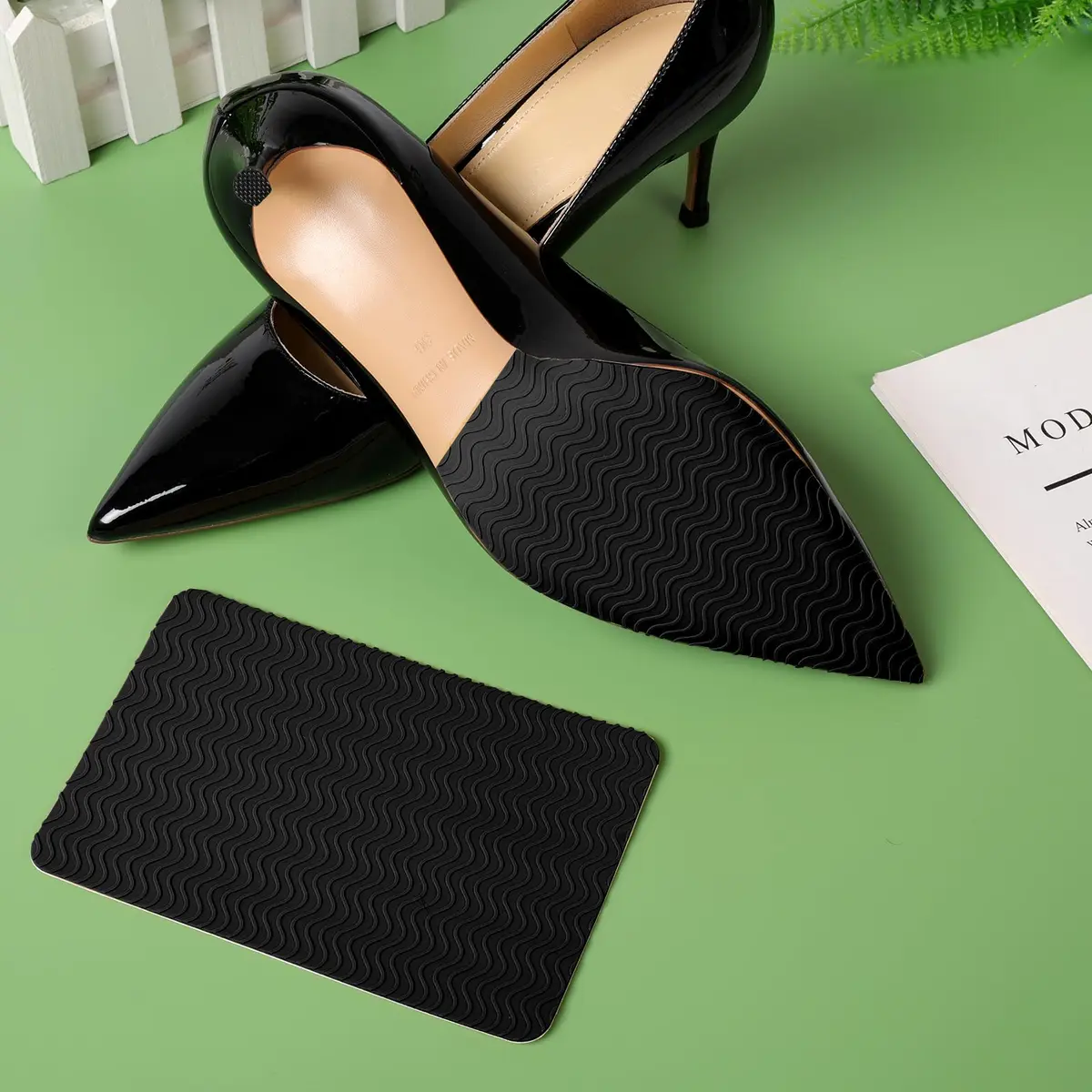 Ashoesert Shoe Grip Pads Non Slip Sole Protector for Heels | Anti Slip, Self Adhesive, Black 2 Pairs - view 2