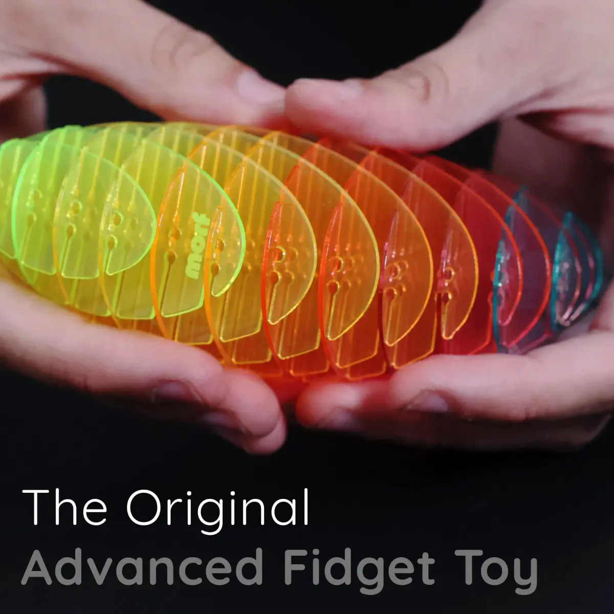 morf Worm 3D Sensory Figgy Fidget Toy, Rainbow, Small | ASTM-Tested, BPA-Free - view 4