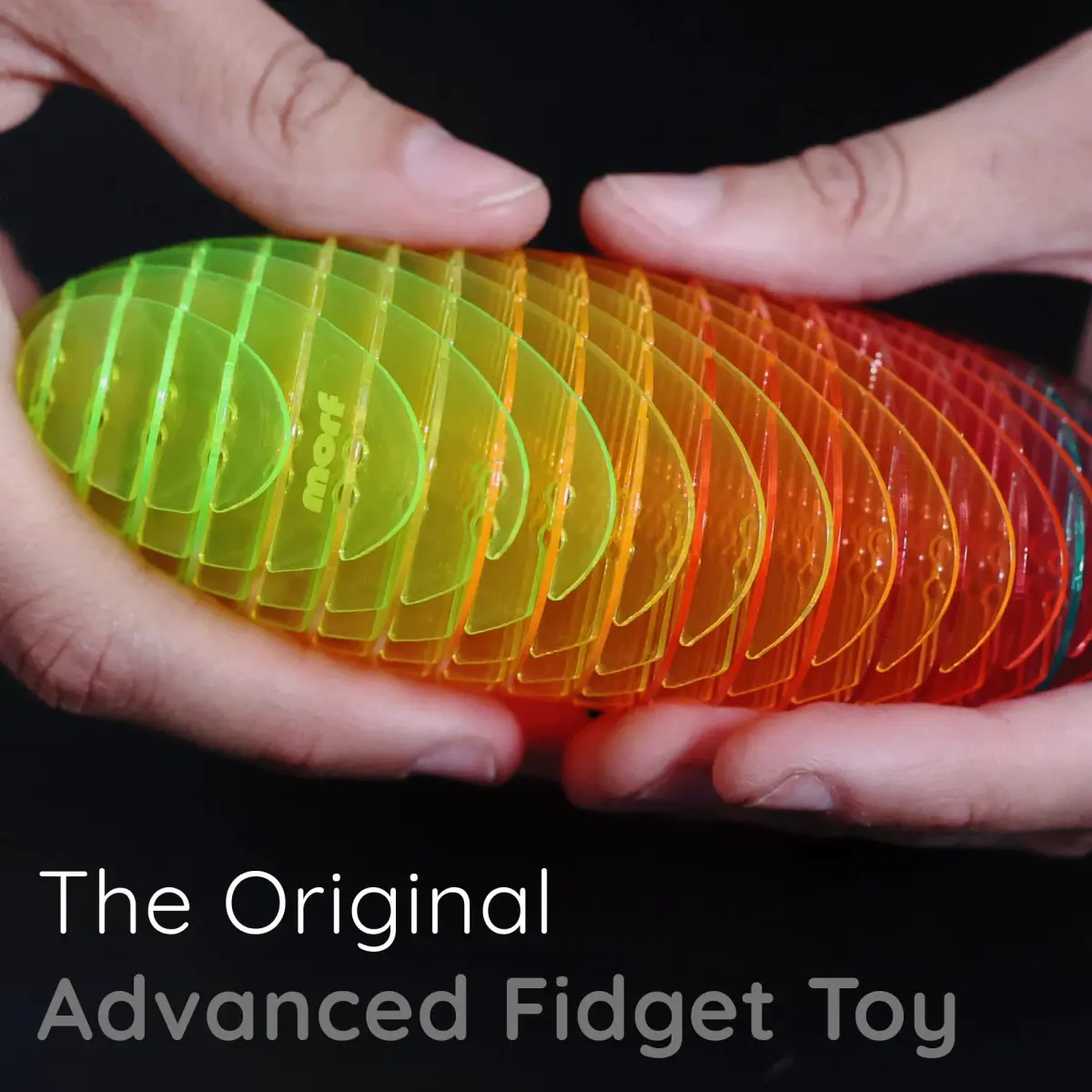 morf Worm 3D Sensory Fidget Toy, Rainbow, Large (7.6 cm L x 3 cm W x 2.5 cm H) - view 4