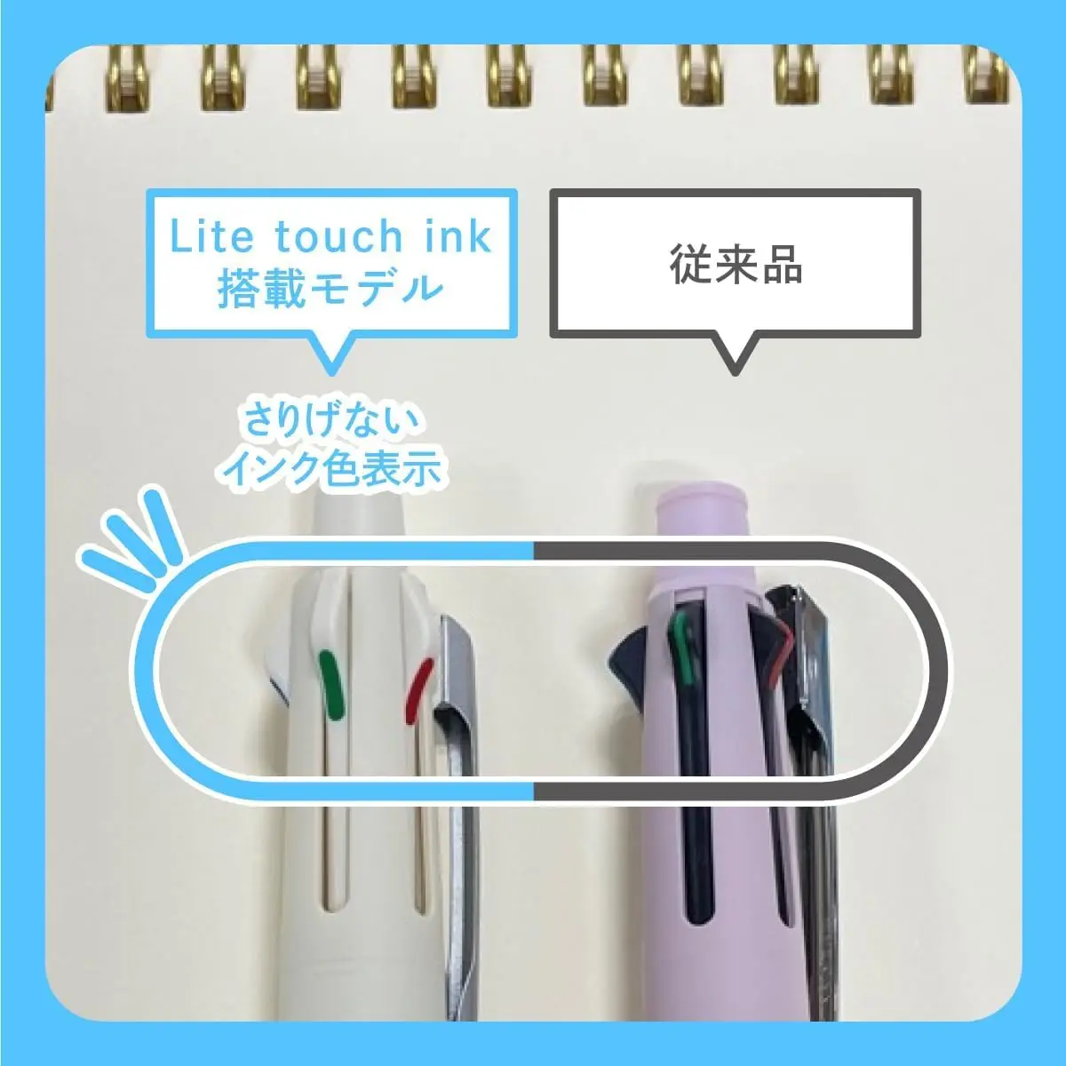 三菱鉛筆 Jetstream Multi-Function Ballpoint Pen 4&1, 0.5mm Lite Touch Ink, Coral Pink | Smooth Writing Instrument - view 4