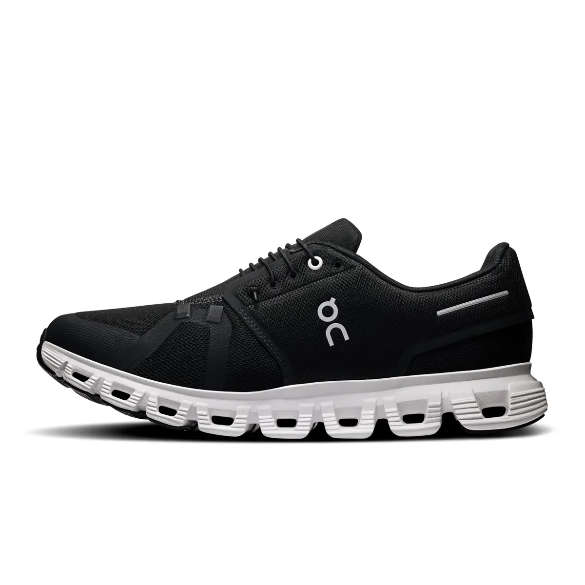 On Men's Cloud 6 Sneakers, Black & White, US 8.5 | Cushioned Support for Active Men - view 5