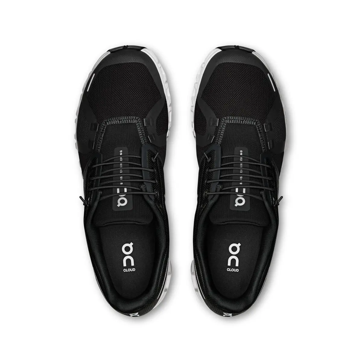 On Men's Cloud 6 Sneakers, Black & White, US 8.5 | Cushioned Support for Active Men - view 3