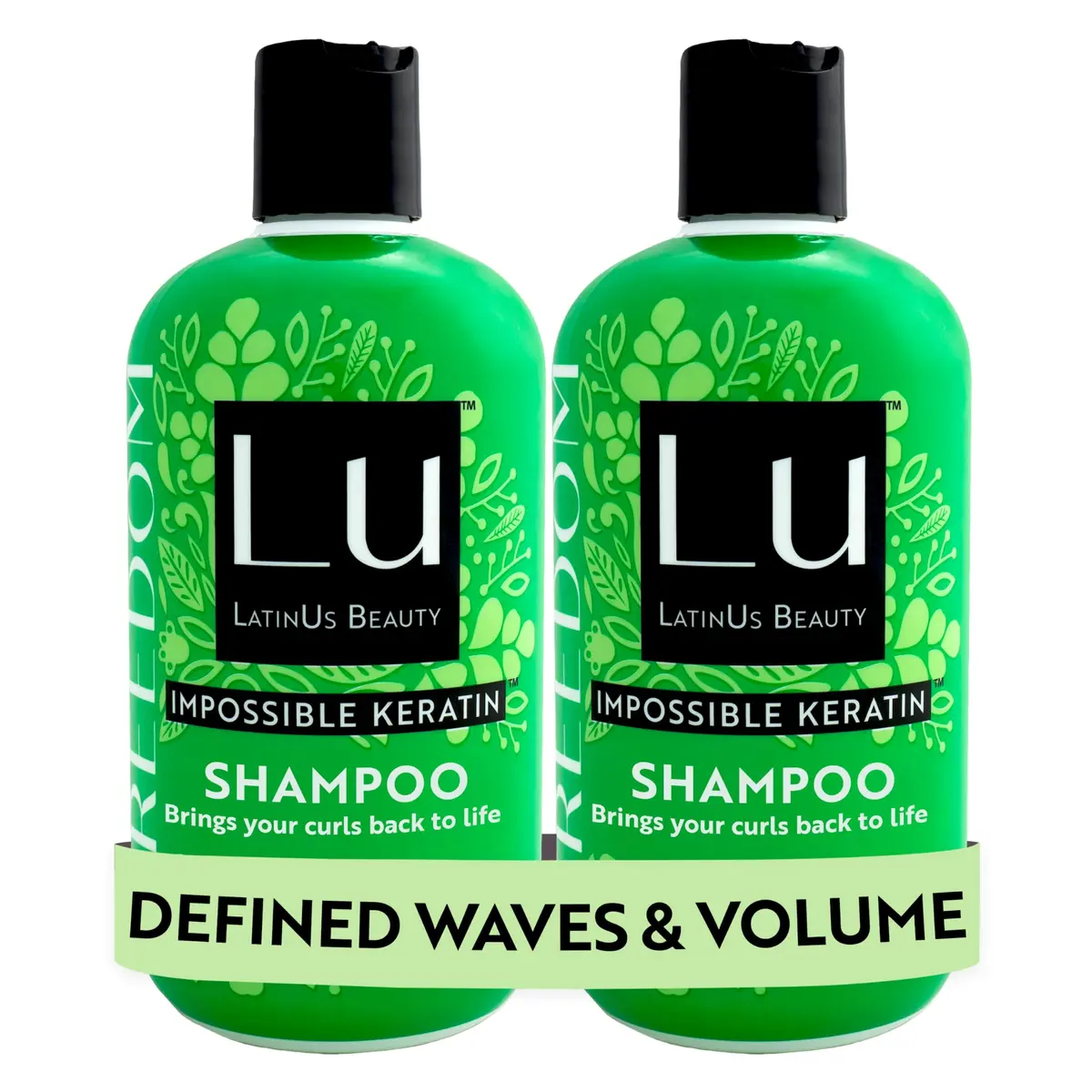 LATINUS Lu Beauty Freedom Shampoo Set | Curly & Wavy Hair, 12 Fl Oz Each, 2-Pack - main product image