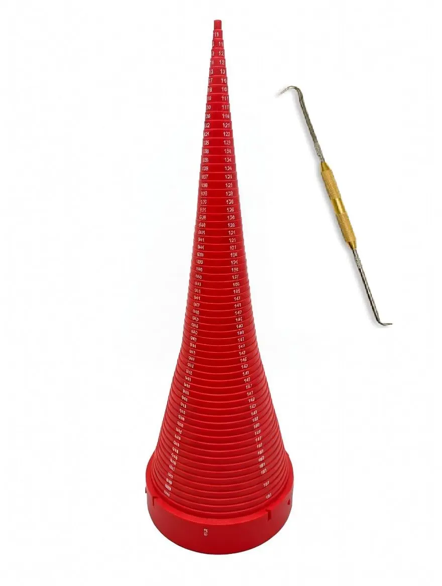 Kit King USA O Ring Sizer Cone & Seal Puller | Imperial AS568 Sizes | 17.5 inch Tall, Heavy Duty - main product image
