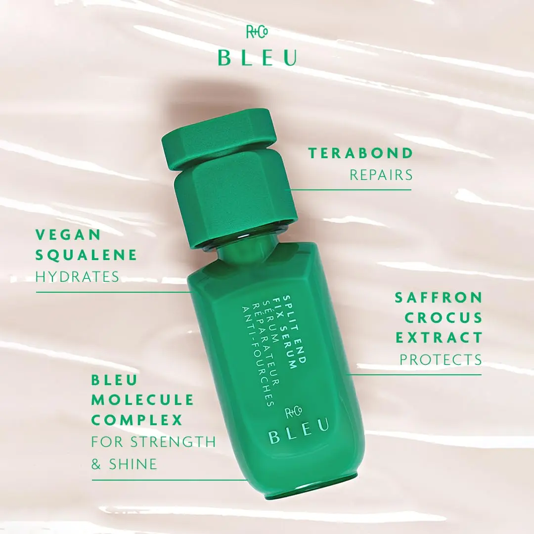 R+Co BLEU SPLIT END FIX Serum, 2 Fl Oz | Weightlessly seals, softens & protects split ends - view 4