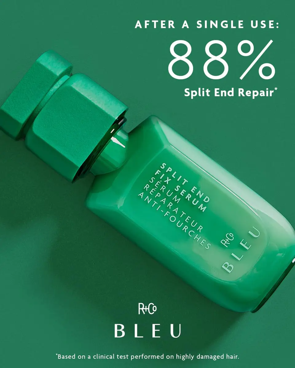 R+Co BLEU SPLIT END FIX Serum, 2 Fl Oz | Weightlessly seals, softens & protects split ends - view 2