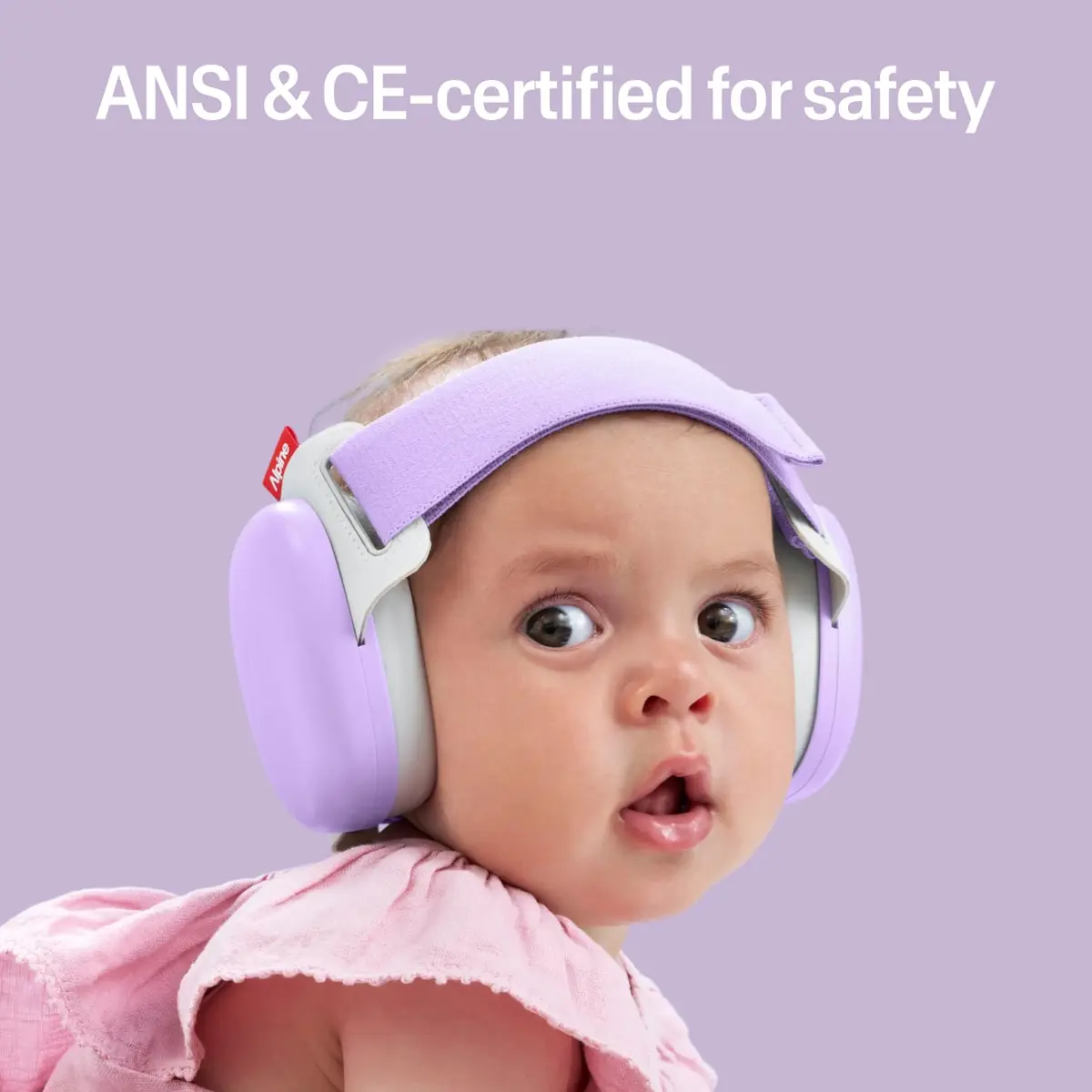 Alpine Hearing Protection Muffy Baby Ear Muffs Noise Reduction | Baby & Toddler Ear Defenders, 24dB, CE & ANSI Certified, Adjustable Headband (up to 4 years) - view 4