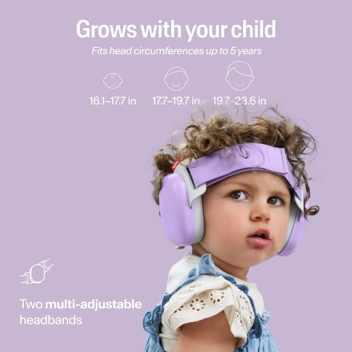 Alpine Hearing Protection Muffy Baby Ear Muffs Noise Reduction | Baby & Toddler Ear Defenders, 24dB, CE & ANSI Certified, Adjustable Headband (up to 4 years) - view 6