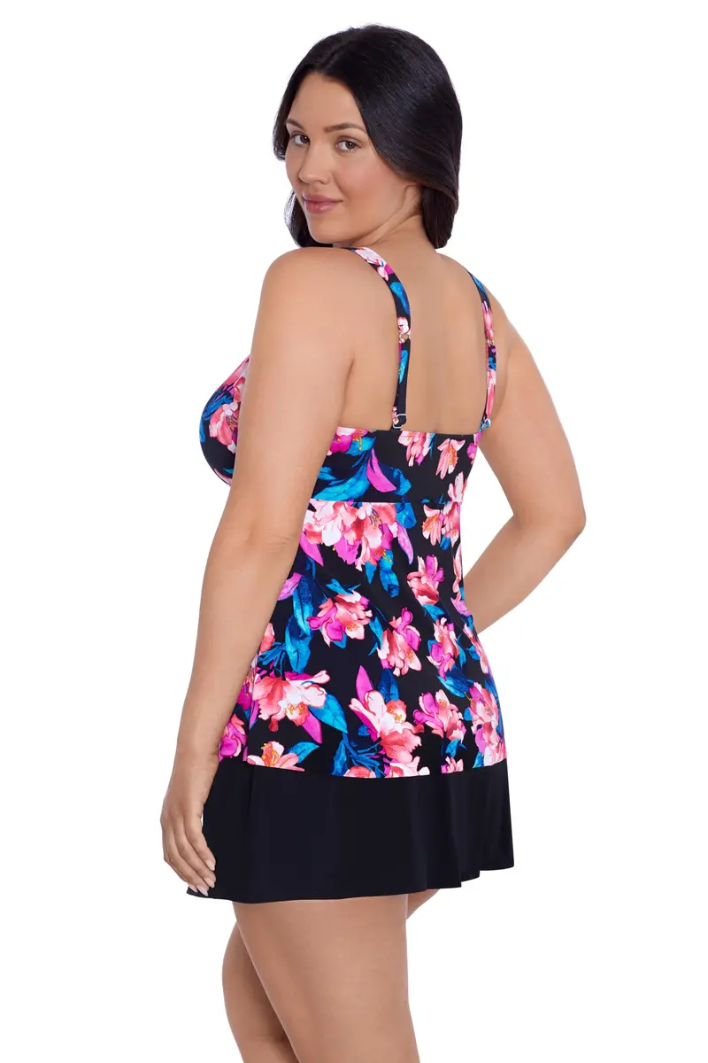 Trimshaper Womens Adjustable Lily Swim Tankini with Built-in Bra Support, Primavera, 14 | Supportive, Adjustable, Stylish - view 2