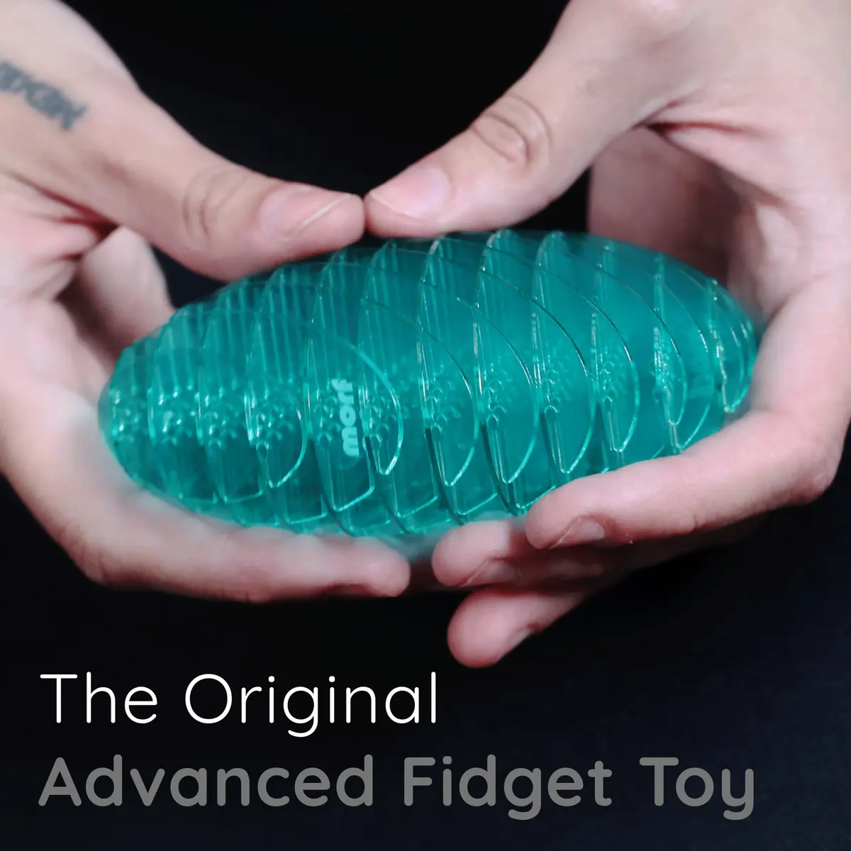 Morf Fidget Worm 3D Sensory Toy Blue Small | Stress Relief & Focus Booster - view 4