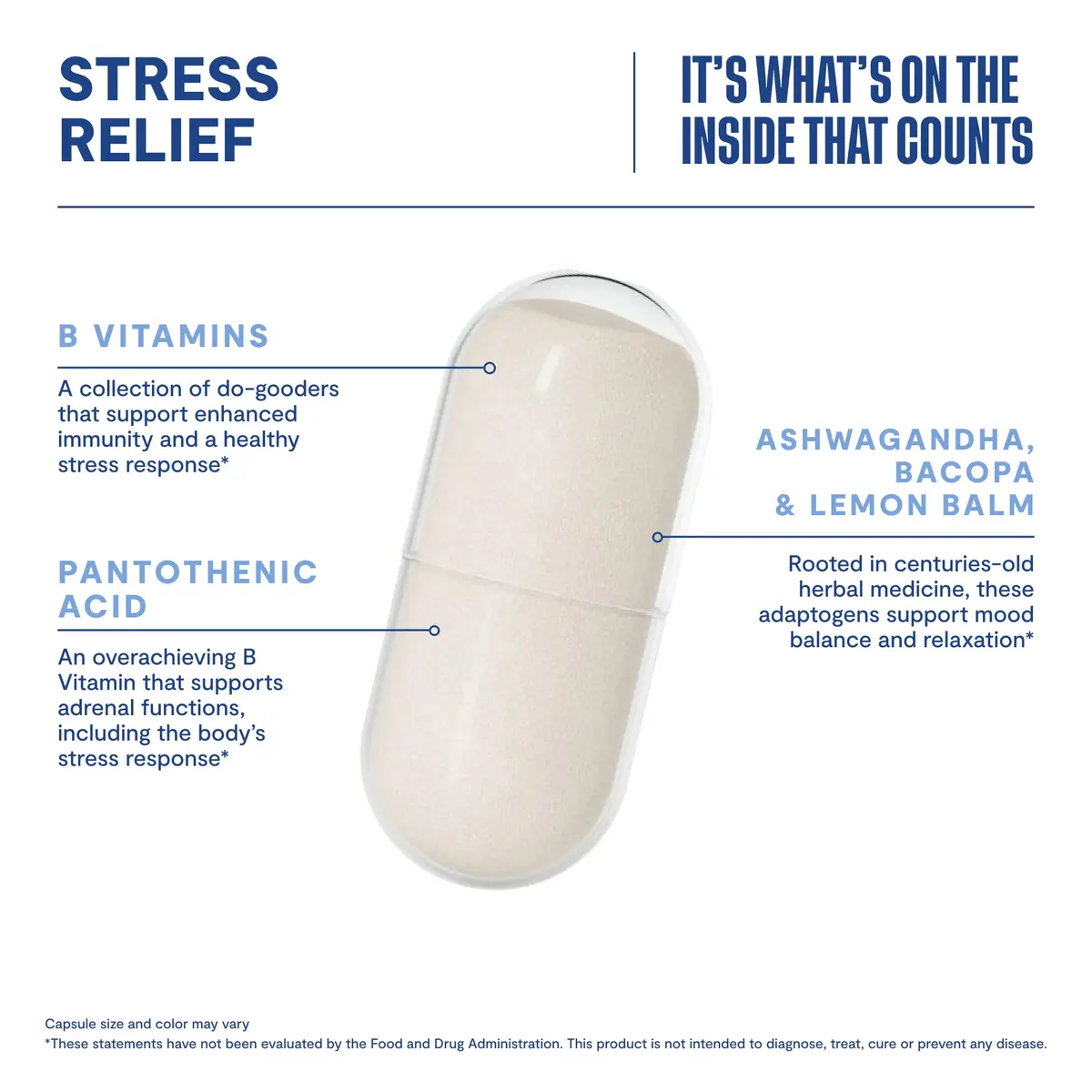 Health By Habit Stress Relief Capsules 60 | Supports Relaxation & Mood Balance, Vegan, Non-GMO - view 3