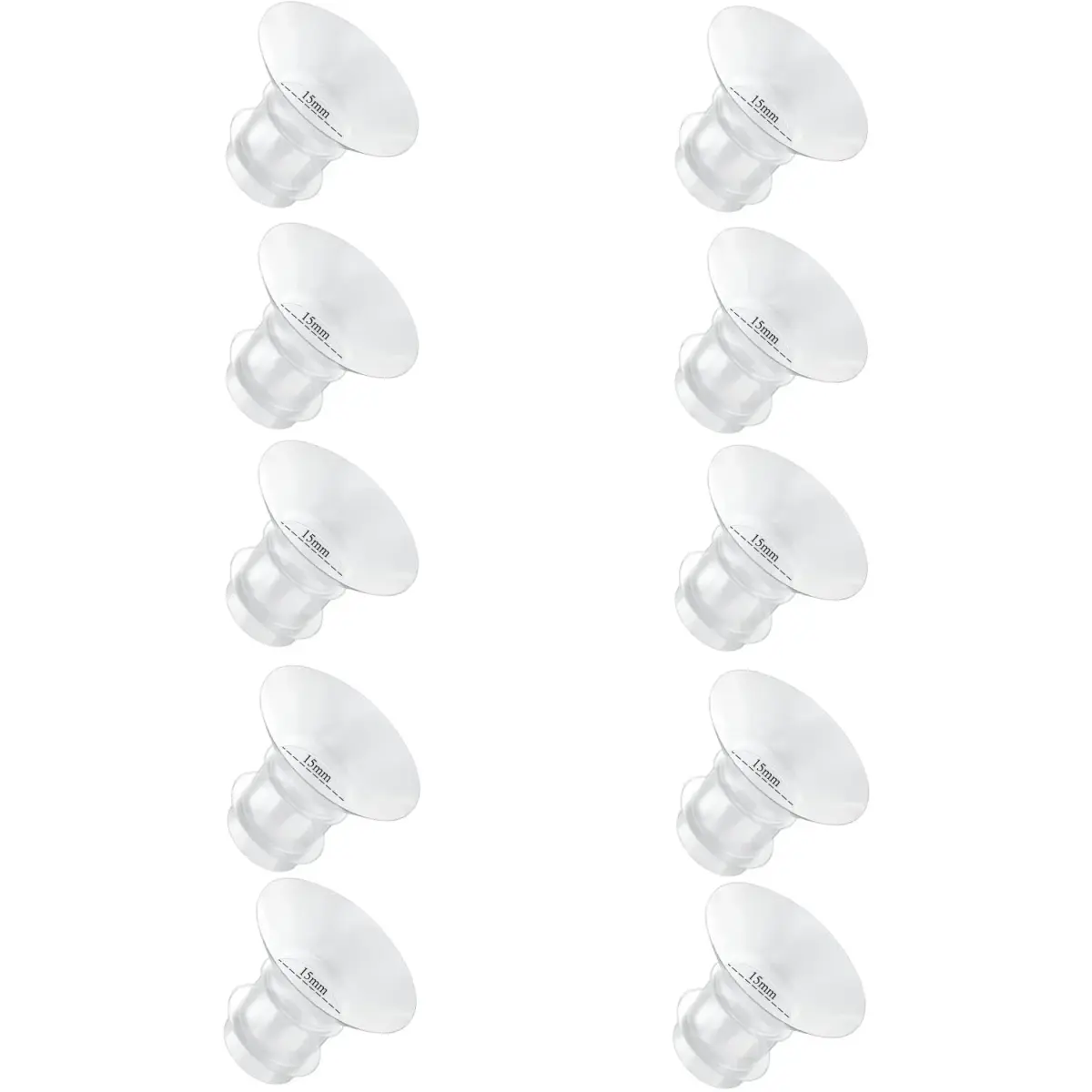GOCROWEEN Flange Inserts 15mm (0.59 inch) for Spectra 24mm Shields | Reduce Nipple Tunnel to 15mm - main product image